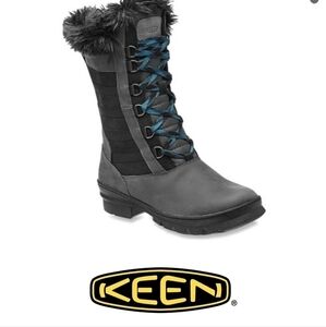 Keen Womens Outdoor Wapato WP Tall Lace Up Boots Shoes sz 8